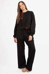 Dkaren DK-K-B23 Komplet bluza+spodnie, czarny