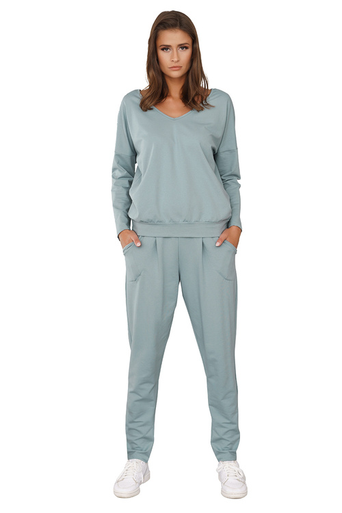 Italian Fashion Karina dł.r. dł.sp. Dres homewear, mięta