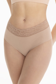 Julimex COTTON MOOD Brasil Majtki wysokie brazyliany, beżowy