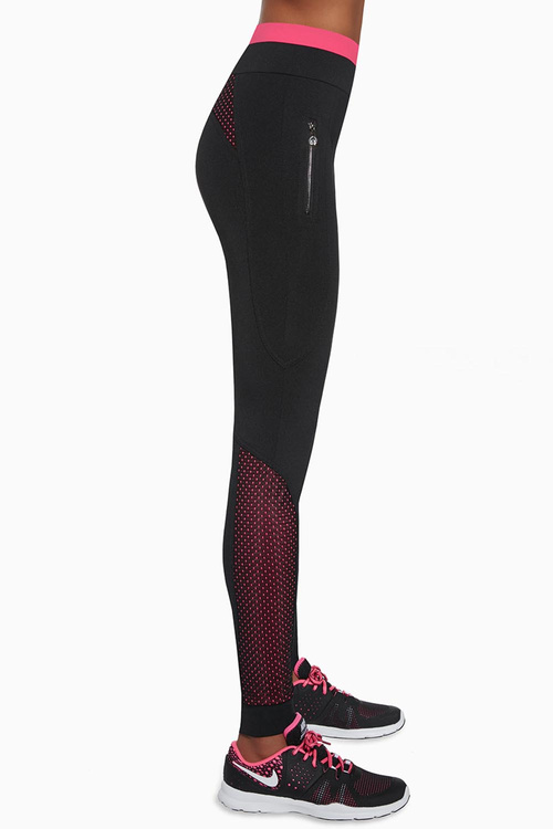 Bas Bleu Inspire Legginsy fitness, black-pink