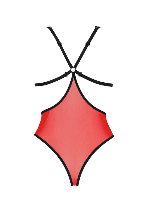 Passion Peonia body Body sexy, red