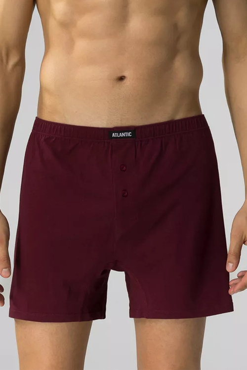 Atlantic 2MBX-054 2-pack Majtki bokserki, bordo/granat