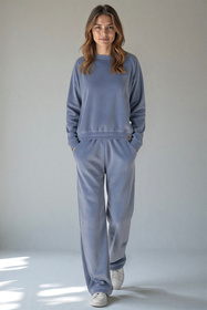 Vivisence 9206kmpl Komplet bluza+spodnie, błękitny