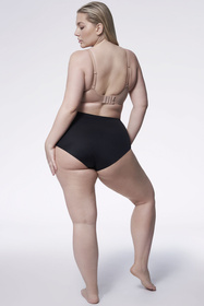 Julimex Opal panty Majtki wysokie figi, czarny