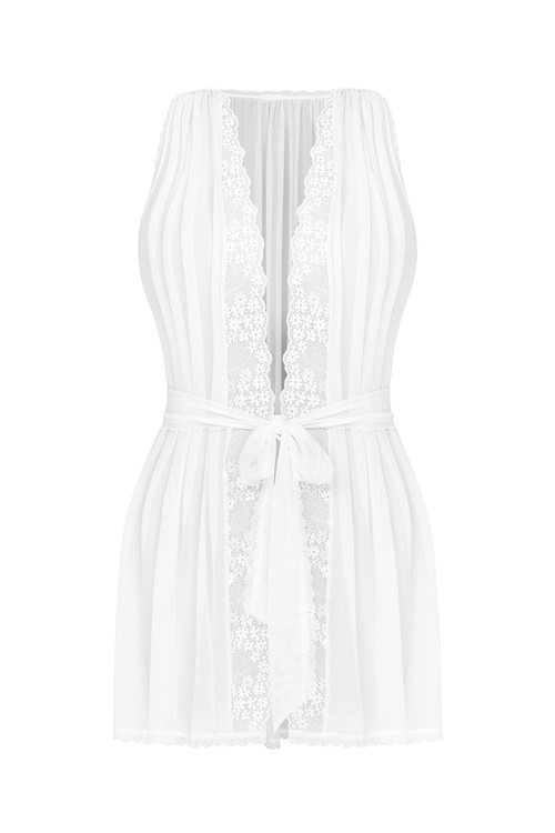 Obsessive Heavenlly peignoir Nocna peniuar, biały
