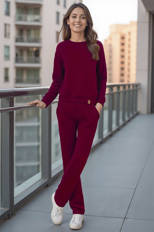Vivisence 9205kmpl Komplet bluza+spodnie, bordowy