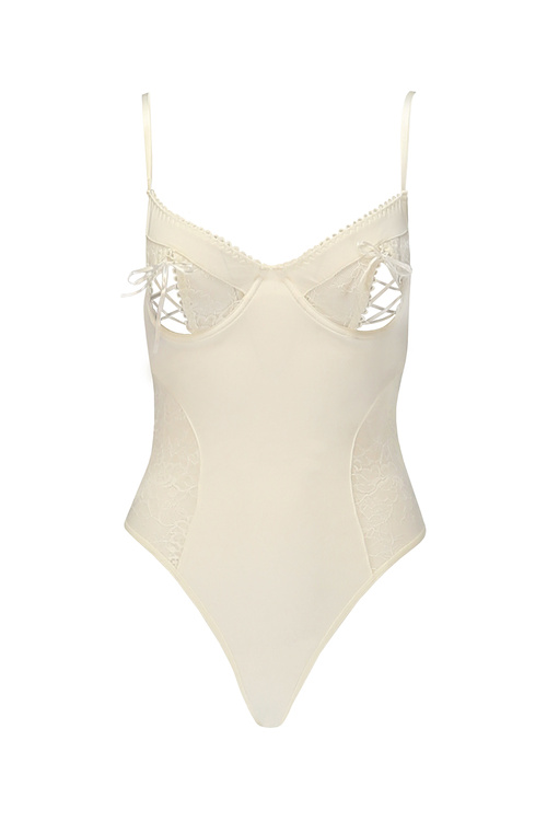 Avanua Bianca body Body sexy, ecru