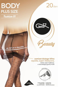 Gatta Body Plus Size 01 Wyrób pończoszniczy rajstopy, nero