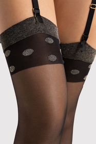 Fiore Luxe 15 DEN O4100 Wyrób pończoszniczy pończochy do pasa, black