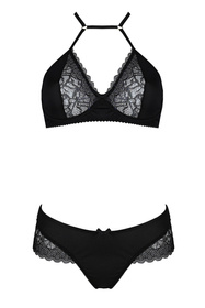 Casmir Kitasana bikini Nocna komplet biustonosz + stringi, black