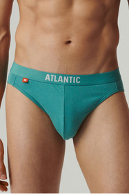 Atlantic 3MP-094 3-pack Majtki slipy, niebieski/ciemnoniebieski/zielony