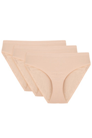Vivisence 4011 3-pack Majtki figi, beżowy