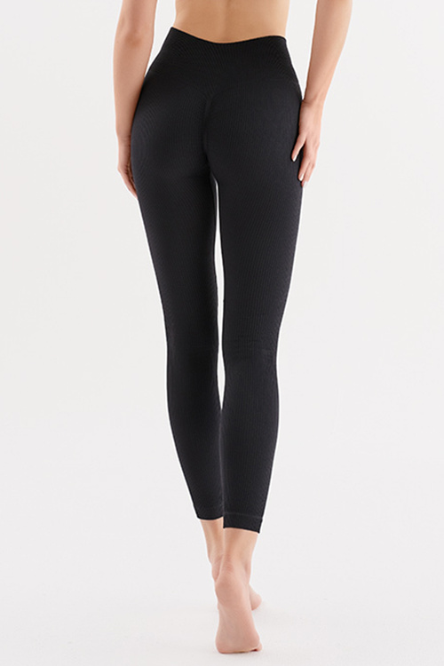 Gabriella Rib Code S107 Legginsy klasyczne, black