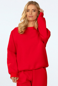 Dkaren Rehema-Kpl Komplet bluza+spodnie, czerwony
