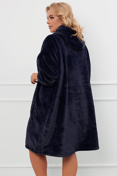 Italian Fashion Forio dł.r. Nocna szlafrok, granat