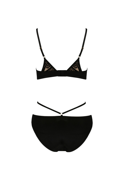 Casmir Lara bikini Nocna komplet biustonosz + stringi, black