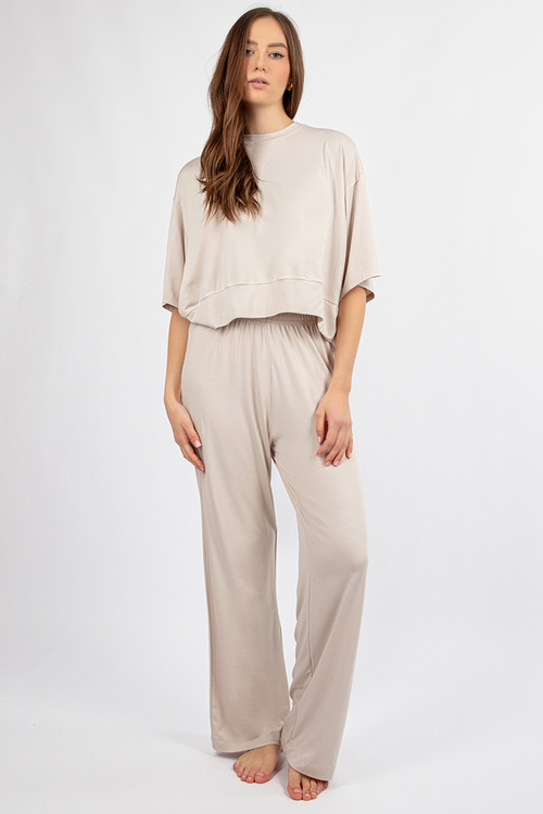 Dkaren DK-K-B20 Komplet bluza+spodnie, ecru