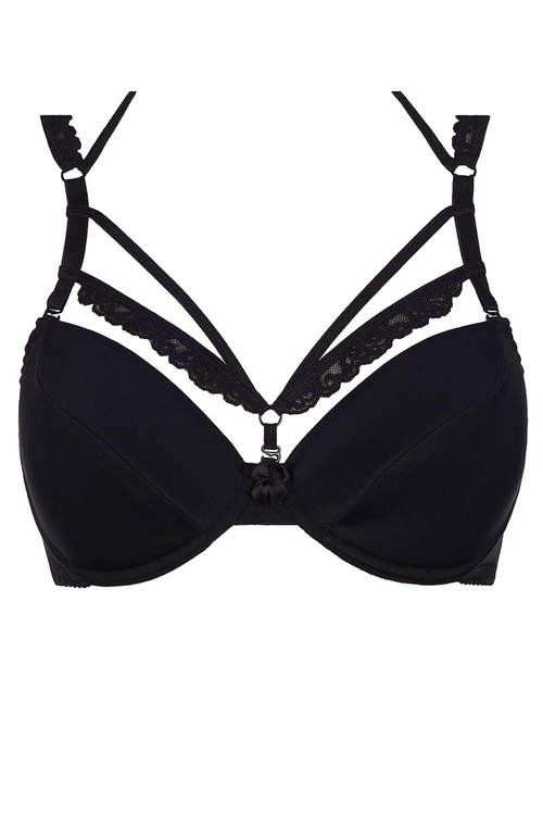Axami V-8201 Biustonosz push-up, czarny