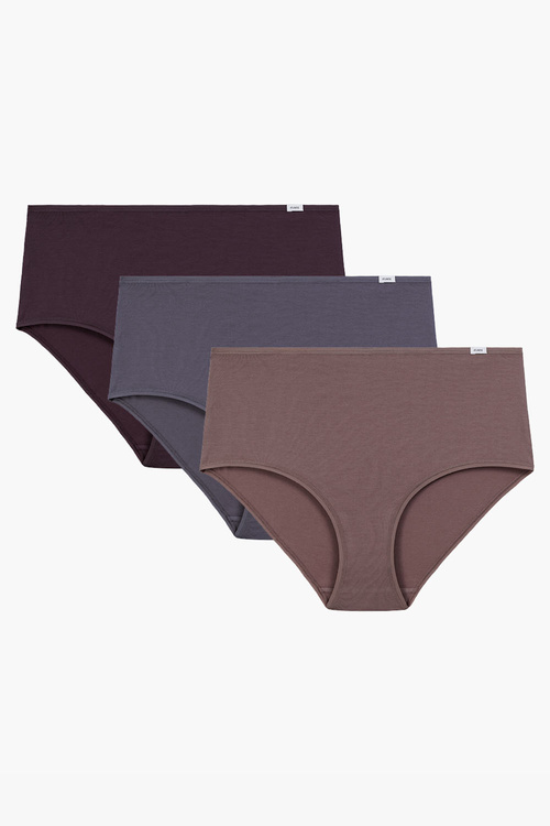 Atlantic 3CLP-011 3-pack Трусики трусики, коричневий