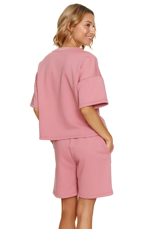 Doctor Nap DRS.7220 Komplet szorty + bluza, bluch rose