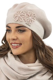 Vivisence 7007 Nakrycie głowy beret, beżowy