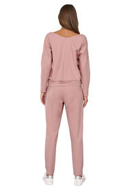 Italian Fashion Karina dł.r. dł.sp. Dres homewear, pudrowy róż