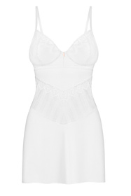 Obsessive Alissium chemise Nocna komplet koszulka + stringi, white