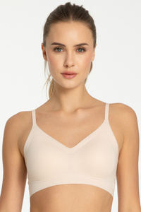 Julimex Simple Bra Top Biustonosz braletka, beżowy
