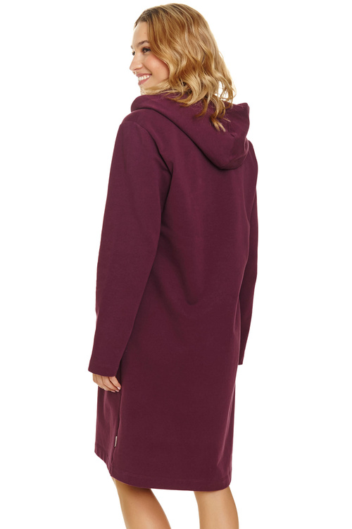 Doctor Nap SMZ.7107 Nocna szlafrok, burgundy