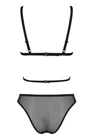 Passion Varella set Nocna komplet biustonosz + figi, black