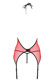Passion Peonia corset Gorset sexy, red