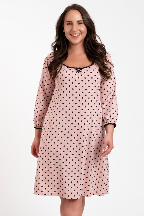 Italian Fashion Margo r.3/4 Nocna koszula, druk/różowy