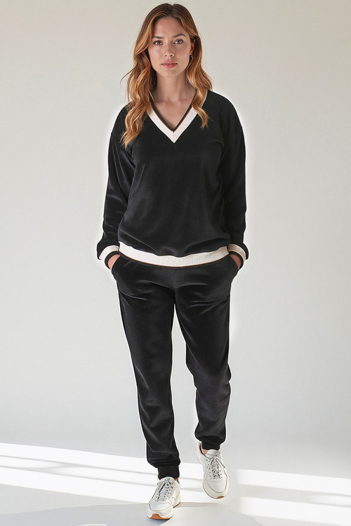 Vivisence 9201kmpl Komplet bluza+spodnie, czarny