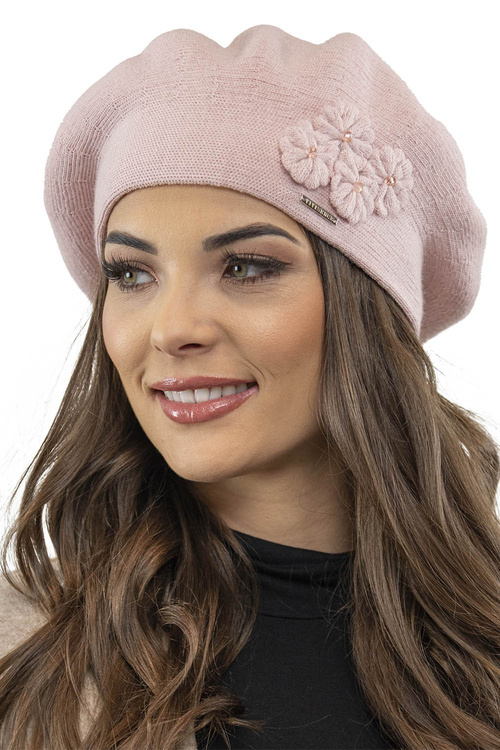 Vivisence 7006Kmpl Komplet beret+szalik, różowy