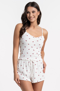 Moraj PDD3100-002 Nocna piżama, patt 1 -cherry