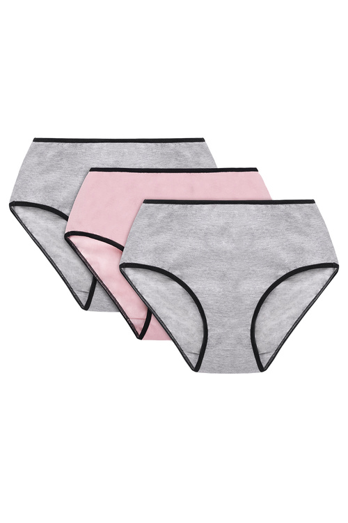 Vivisence 4017 3-pack Трусики високі трусики, сірий