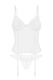 Obsessive Alissium corset & thong Gorset sexy, white