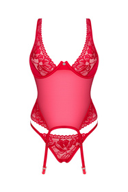 Obsessive Lacelove corset Gorset sexy, czerwony