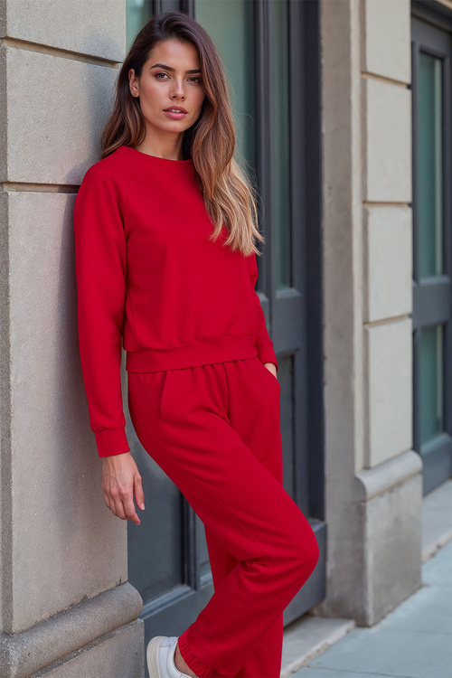 Vivisence 9104 Spodnie dres, czerwony