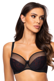 PariPari Laila Biustonosz miękki, black-red