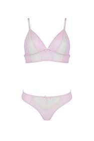 Avanua Pamela set Nocna komplet biustonosz + stringi, pink
