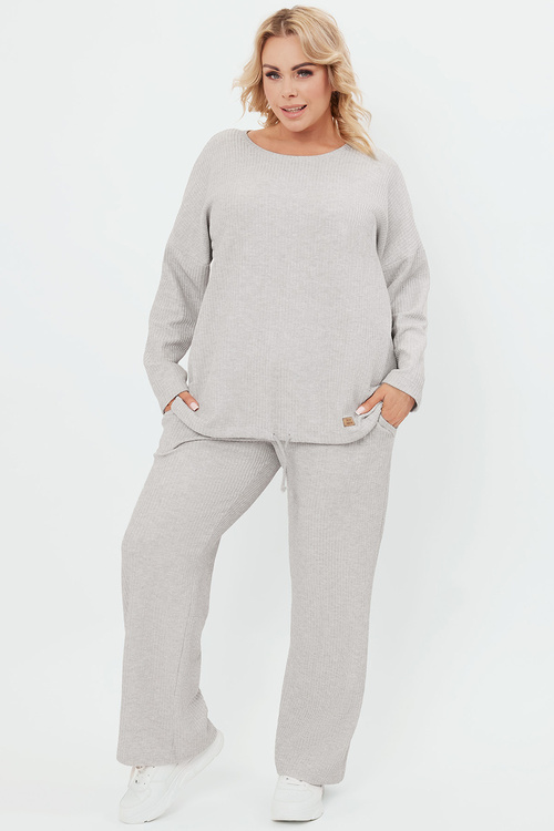 Italian Fashion Avira dł.r. dł.sp. Komplet bluza+spodnie, j.melanż