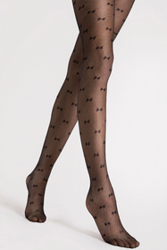 Fiore Ribbon 20 DEN G6119 Wyrób pończoszniczy rajstopy, black