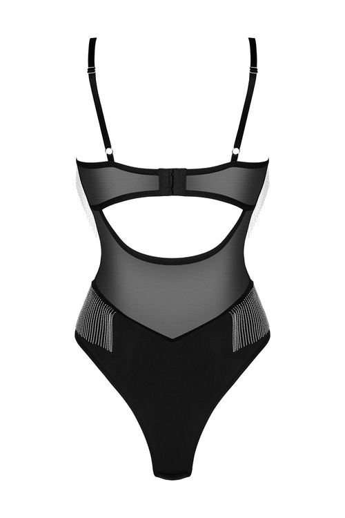 Obsessive Milladis teddy Body sexy, czarny