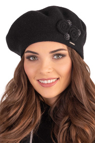 Vivisence 7037Kmpl Komplet beret+szalik, czarny