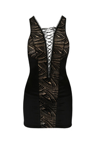 Casmir Lara chemise Nocna komplet koszulka + stringi, black