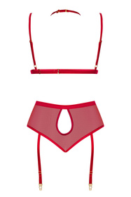 Beauty Night Cristalyn set BN6756 Нічна комплект: бюстгальтер + трусики, червоний