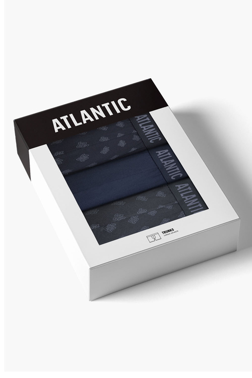 Atlantic 3MH-240 3-pack Трусики боксерки, темно-синій