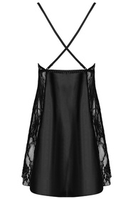 Beauty Night Delight chemise BN6627 Нічна комплект майка + стрінги, чорний