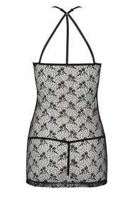 Passion Azalia chemise Nocna komplet koszulka + stringi, black